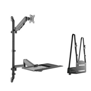 Soporte pared equip vesa hasta 32 pulgadas 100x100 max 8kg + soporte teclado max 1kg