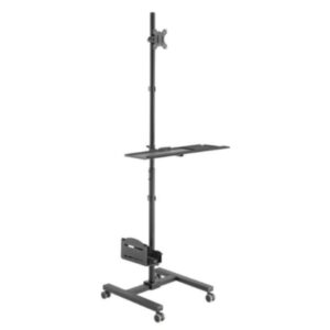 Soporte suelo con ruedas equip vesa hasta 32 pulgadas max 8kg + soporte teclado max 2kg