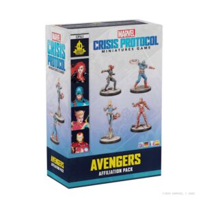 Juego de mesa marvel crisis protocol avengers affiliation pack edad recomendada 14 a?os