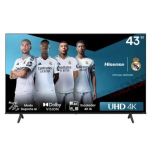 Tv hisense 43 pulgadas led 4k uhd -  43a6n -  smart tv