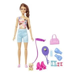 Mu?eca barbie mattel conjunto entrenamiento y cachorrito