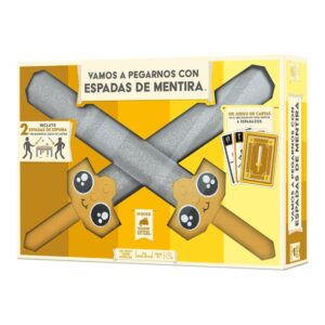 Juego de mesa vamos a pegarnos con espadas de mentira edad recomendada 10 a?os