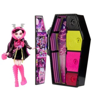 Mu?eca mattel monster high skulltimate secrets neon frights draculaura