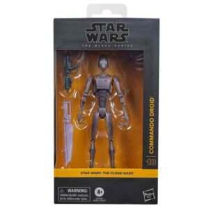 Figura hasbro star wars the clone wars the black series commando droid