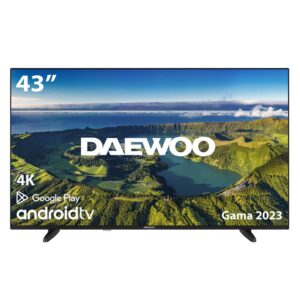 Tv daewoo 43 pulgadas led 4k uhd - 43dm72ua - android smart tv