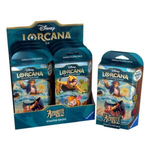 Juego de cartas disney lorcana tcg azurite sea starter deck 8 unidades ingl?s