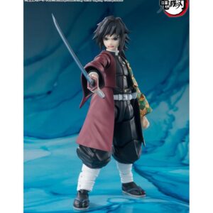 Figura tamashii nations giyu tomioka 15 cm demon slayer kimetsu no yaiba sh figuarts