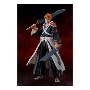Ichigo kurosaki dual zangetsu ver. fig. 155 cm bleach sh figuarts