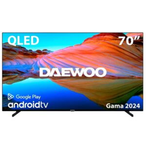 Tv daewoo 70 pulgadas qled 4k uhd - 70dm73qa - android tv