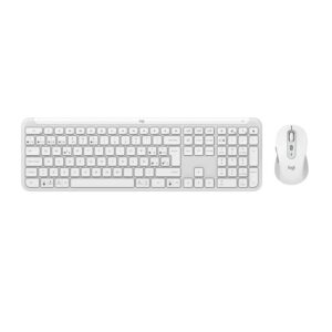 Teclado + raton logitech mk950 inalambrico blanco
