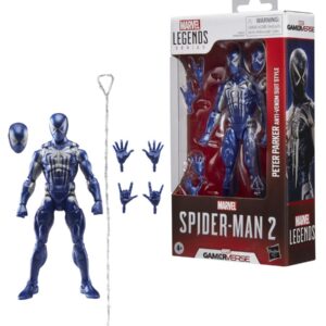 Figura hasbro marvel legends series spider - man 2 peter parker (anti - venom suit style)