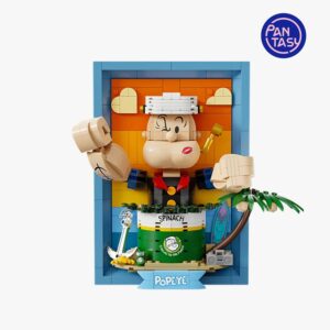 Retrato 3d popeye set de construccion 21 cm