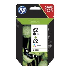 Pack cartucho tinta hp n9j71ae n?62 negro - tricolor