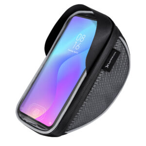 Soporte funda de movil para bicicleta phoenix hasta 6 pulgadas resistente al agua compartimento para guardar cosas triple velcro