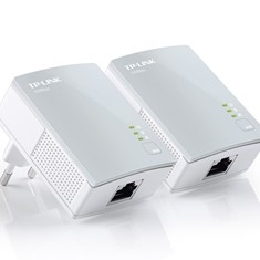 Pack x2 adaptadores de red linea electrica 500mbps powerline tp - link tl - pa4010kit